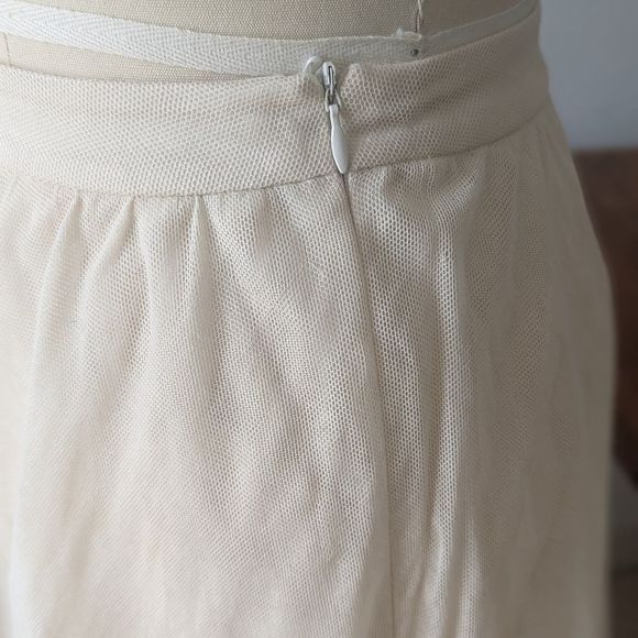 Cream cotton and silk Escada circle skirt 36 / S - Picture 4 of 14